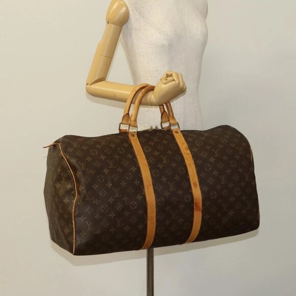 LOUIS VUITTON Monogram Keepall 55 Boston Bag - Picture 13 of 15